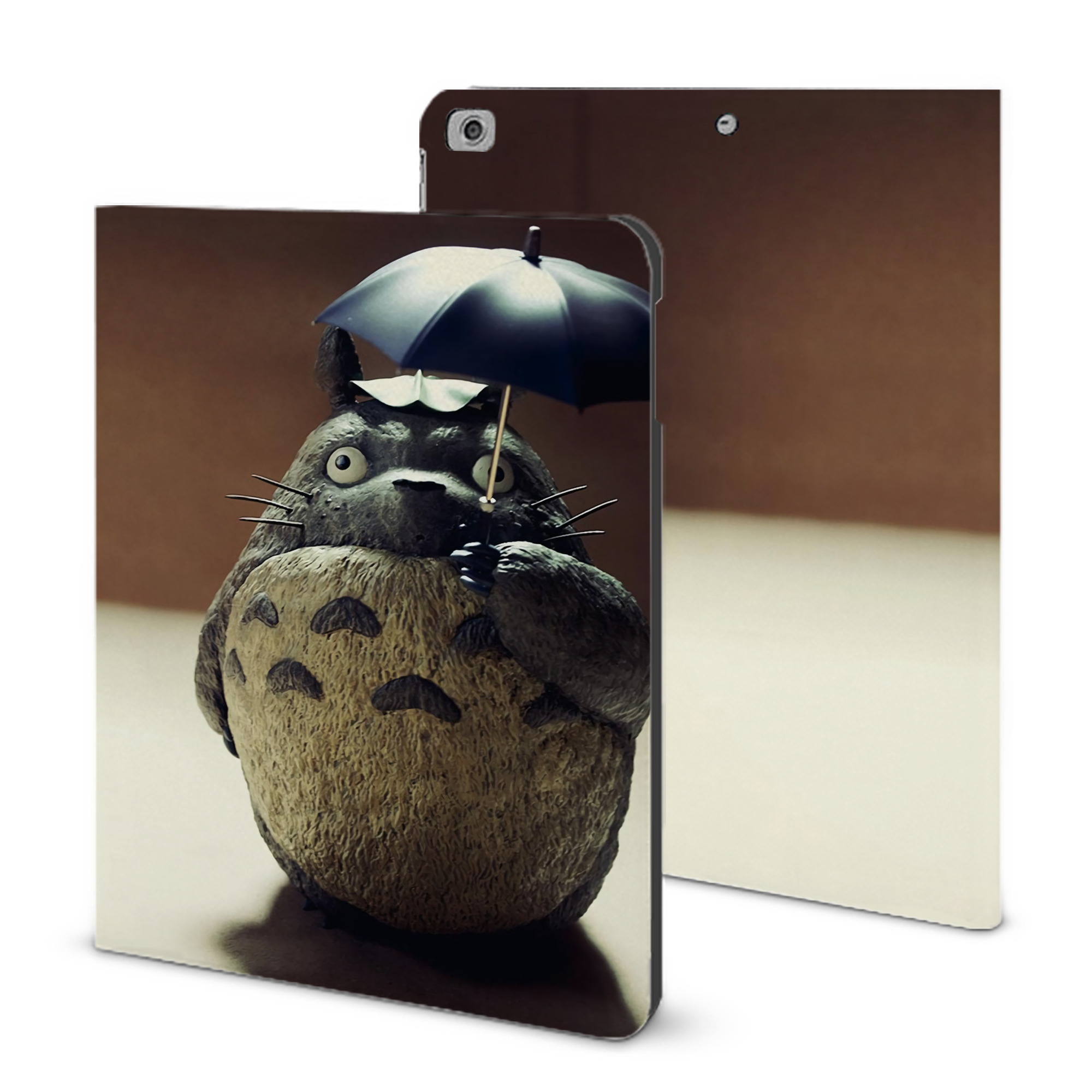（画像用） となりのトトロ 草壁メイ 草壁サツキ My Neighbor Totoro Satsuki Kusakabe Mei Kusakabe IPad ケース ブック型 PUレザー TPU 耐衝撃 軽量 薄型 ペン収納なし 全面保護 IPad 各モデル対応